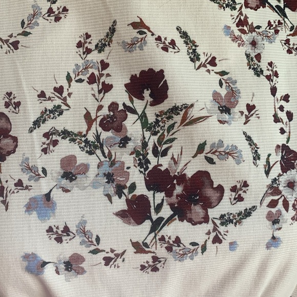 NICOLA BATHIE Antonio Melani Designer floral puff sleeve ivory purple dress  8 - Picture 12 of 15